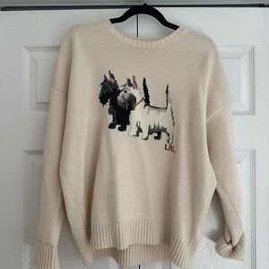 Lauren Ralph Lauren Cream Dog Sweater